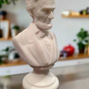 Bonded Marble mini statue bust of Abraham Lincoln