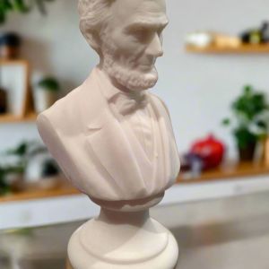 Bonded Marble mini statue bust of Abraham Lincoln