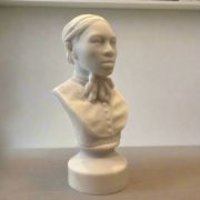 Bonded Marble mini bust of Aged Harriet Tubman statue part of SculptHER Collection