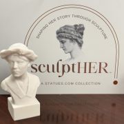 Bonded Marble bust of women's rights activist Alice Paul and part of the SculptHER Collection