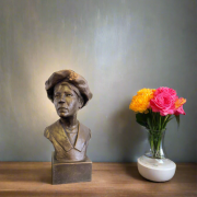 Bonded Marble bust of Alice Paul activist and women rights to vote leader