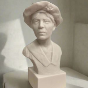 Bonded Marble bust of women's rights activist Alice Paul and part of the SculptHER Collection