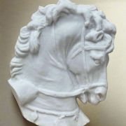 Bonded Marble statue replica Wall Fragment of Ancient Greek Horse Head 