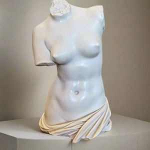 Bonded Marble bust statue of Aphrodite of Milos Torso 
