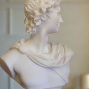 Bonded Marble bust of the classical of Apollo, a replica of Belvedere Statue of Apollo 