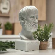 Bonded Marble mini bust of Greek Philosopher Aristotle