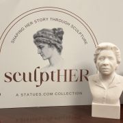 Bonded Marble bust of Fannie Lou Hamer as part of the SculptHER Collection