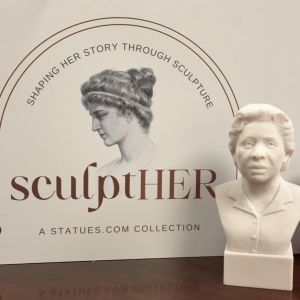 Bonded Marble bust of Fannie Lou Hamer as part of the SculptHER Collection