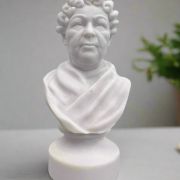 Bonded Marble bust of Elizabeth Cady Standon, american female pioneer suffragist