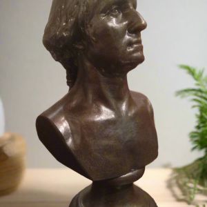 Bonded Marble mini bust of George Washington bust Houdon replica