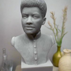 Bonded Marble bust of Ida B Wells and part of the SculptHER Collection by statues.com