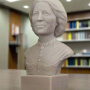 Bonded Marble Clara Barton bust and part of the SculptHER Collection 