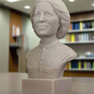 Bonded Marble Clara Barton bust and part of the SculptHER Collection