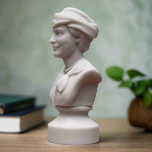 Bonded Marble bust of Frances Perkins gift size honoring legacies of women in the SculptHER Collection