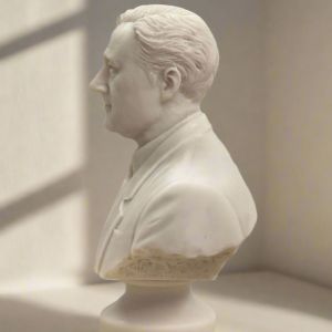 Bonded Marble bust of Franklin D. Roosevelt
