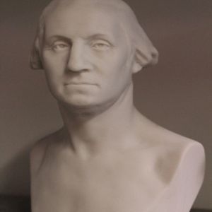 Bonded Marble bust of Houdon Replica of George Washington 