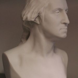 Bonded Marble bust of Houdon Replica of George Washington