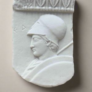 Bonded Marble Greek Wall Frieze Fragment of Goddess Athena