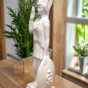 Bonded Marble Statue of Greek Goddess of Athena, patron of the city of Athens 