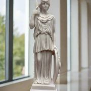 White Bonded Marble full figure statue of Goddess Athena statue