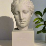 Bonded marble gift bust of Greek Goddess of Hygeia, goddess of health and well being