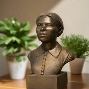 Bonded Marble bust of a Young Harriet Tubman as part of the SculptHER Collection