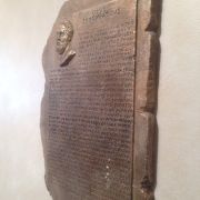 Bonded Marble statue of Hippocratic Oath Plaque 