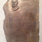 Bonded Marble statue of Hippocratic Oath Plaque 