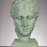 Bonded Marble Hygeia bust in Light Green tone