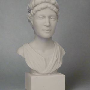 Bonded Marble bust of Hypatia, Greek philosopher, mathematician, teacher in Alexandria and part of the SculptHER Collection