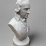 Bonded Marble bust of James Madison mini size shown in bronze tone finish