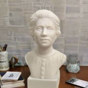 Bonded Marble bust of Jovita Idar part of the SculptHER Collection