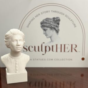 Bonded Marble bust of Jovita Idar part of the SculptHER Collection