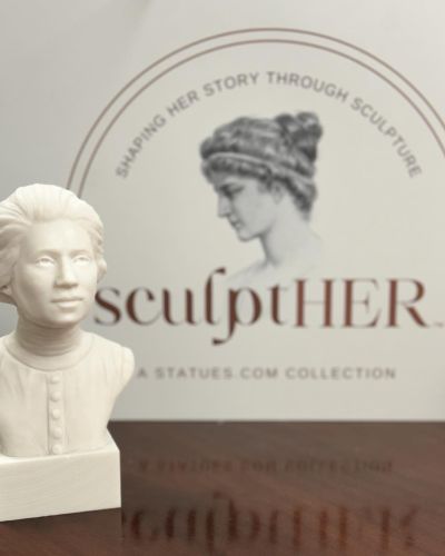 Bonded Marble bust of Jovita Idar part of the SculptHER Collection