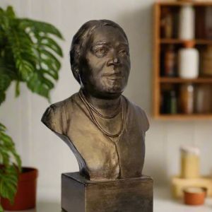 Bonded Marble bust of Mary McLeod Bethune part of the SculptHER Collection