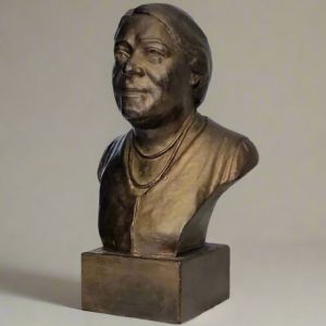 Bonded Marble bust of Mary McLeod Bethune part of the SculptHER Collection