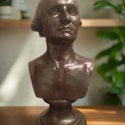 Bonded Marble mini bust of George Washington bust Houdon replica 