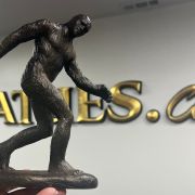 Bonded marble Miniature gift size statue of Murphysboro famous Muddy Monster