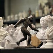 Bonded marble Miniature gift size statue of Murphysboro famous Muddy Monster