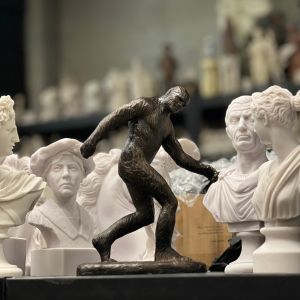 Bonded marble Miniature gift size statue of Murphysboro famous Muddy Monster