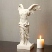 Bonded Marble gift sized statue of Nike of Samothrace 