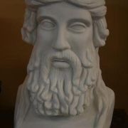 Bonded Marble large head of Plato, Greek philosopher 