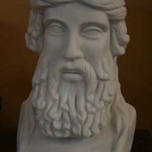 Bonded Marble large head of Plato, Greek philosopher 