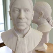 White Bonded Marble larger bust of Ruth Bader Ginsburg