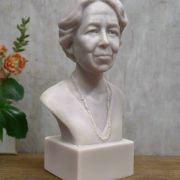 White Bonded Marble bust of Eleanor Roosevelt 
