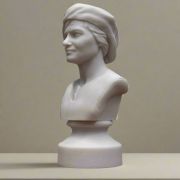 White Bonded Marble bust of suffragist and activist Ruza Wenclawska