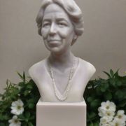 White Bonded Marble bust of Eleanor Roosevelt 