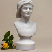 White Bonded Marble bust of suffragist and activist Ruza Wenclawska
