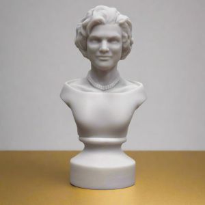 White Bonded Marble mini bust of Jackie Kennedy